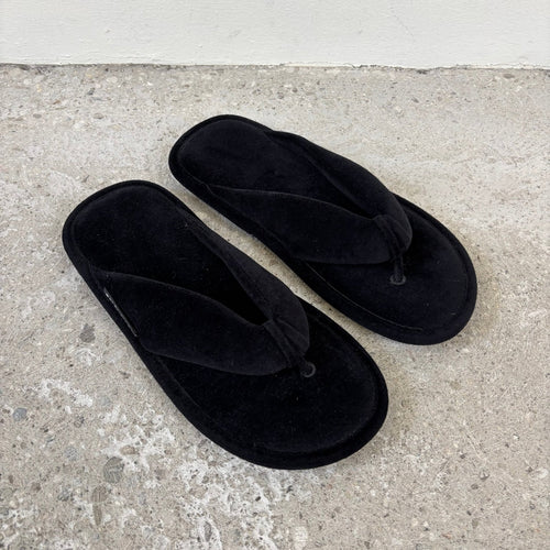 SS26 Balenciaga Velvet Chunky Sandals