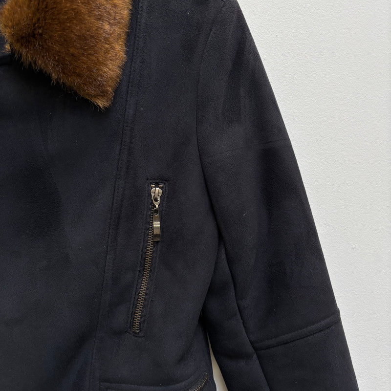 Balmain Fur Lining Zip Up Jacket