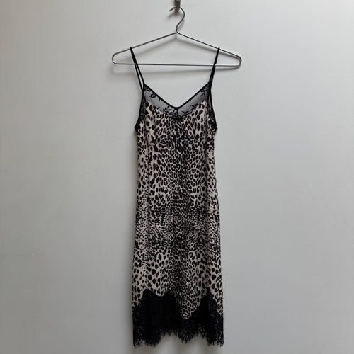 Alexander McQueen Cheetah Print Slip Dress