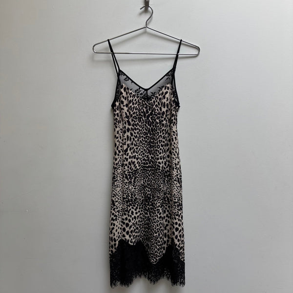 Alexander McQueen Cheetah Print Slip Dress