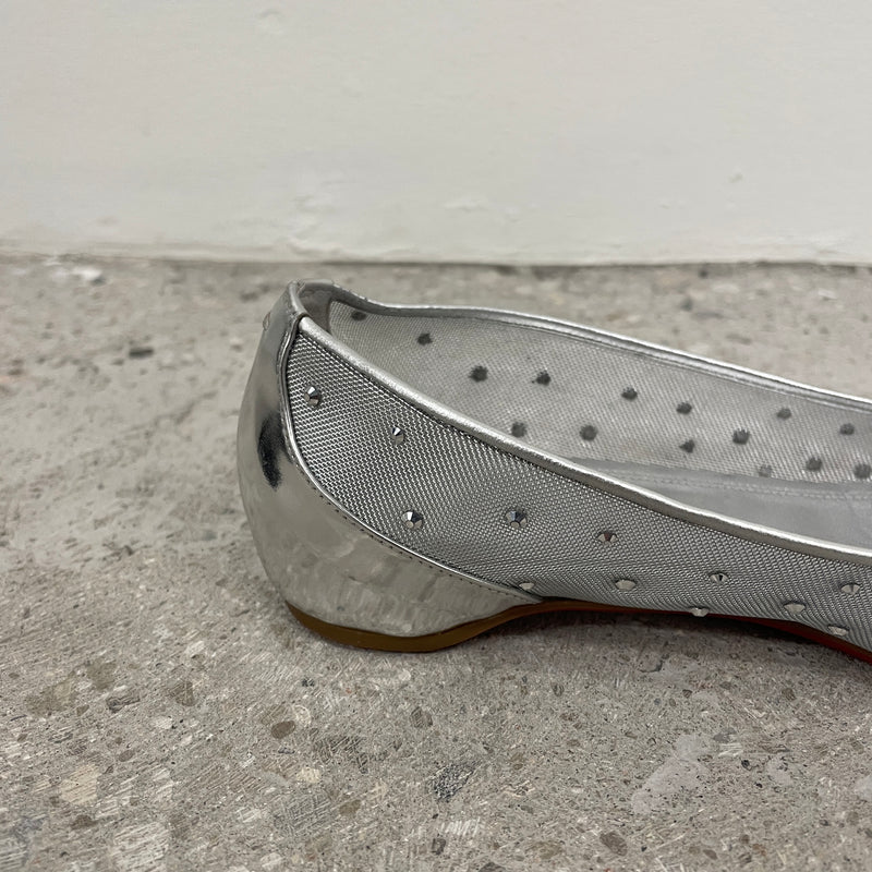 SS25 Christian Louboutin x Maison Margiela “Marlougelia Strass” Ballet Flats