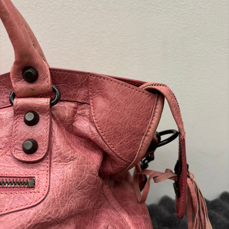 SS09 Balenciaga Pink City Leather Bag