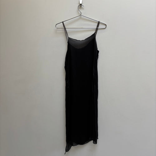 Paul Hardy Satin High Neck Slip Dress