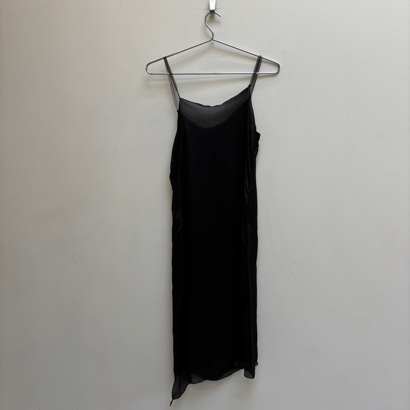 Paul Hardy Satin High Neck Slip Dress