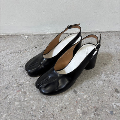 Maison Margiela Patent Leather Block Heel Tabis