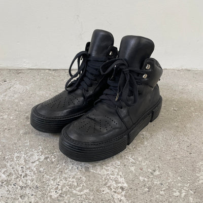 Guidi Black Basket High Top Shoes