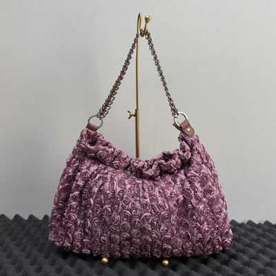 Y’SACCS Yohji Yamamoto Rose Chain Shoulder Bag