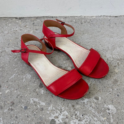 SS12 Maison Margiela Leather Ankle Strap Sandals