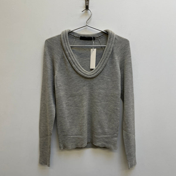 AW07 Undercover “Knit” Rolled V-Neck Longsleeve Undercover