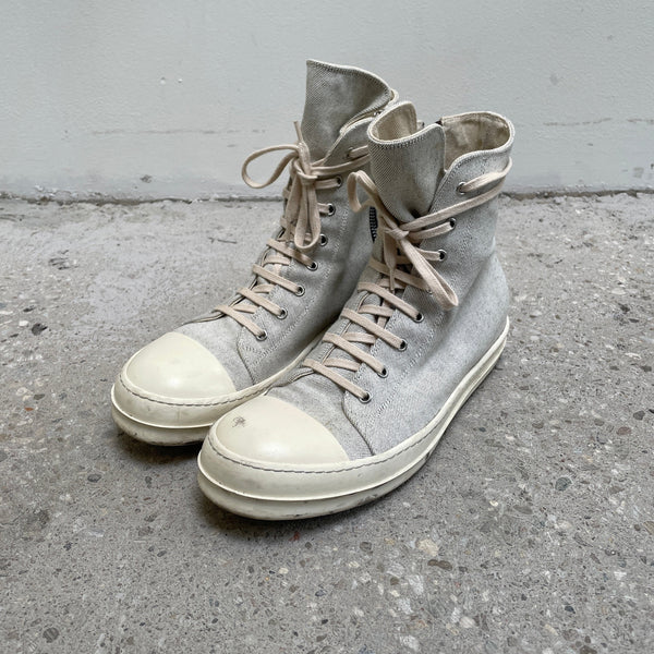 Rick Owens DRKSHDW Milk Canvas Ramones