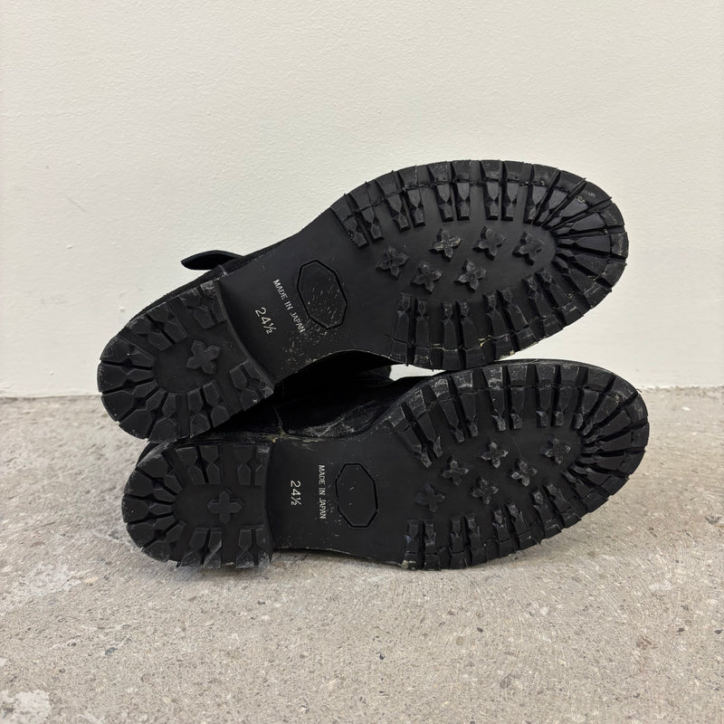 Mihara Yasuhiro Twisted Suede Engineer Boots