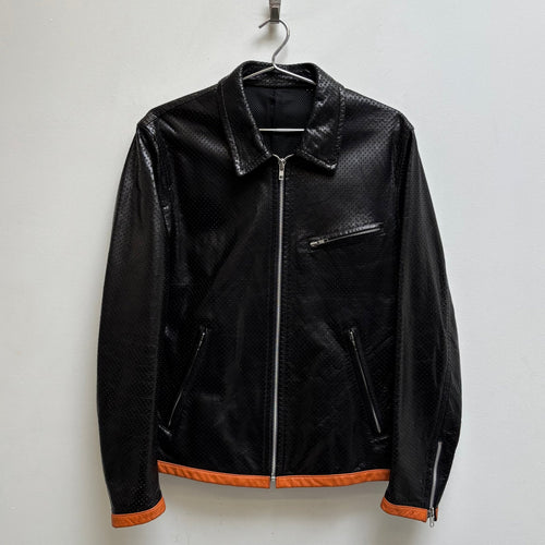 FW99 Comme Des Garçons Perforated Leather Jacket