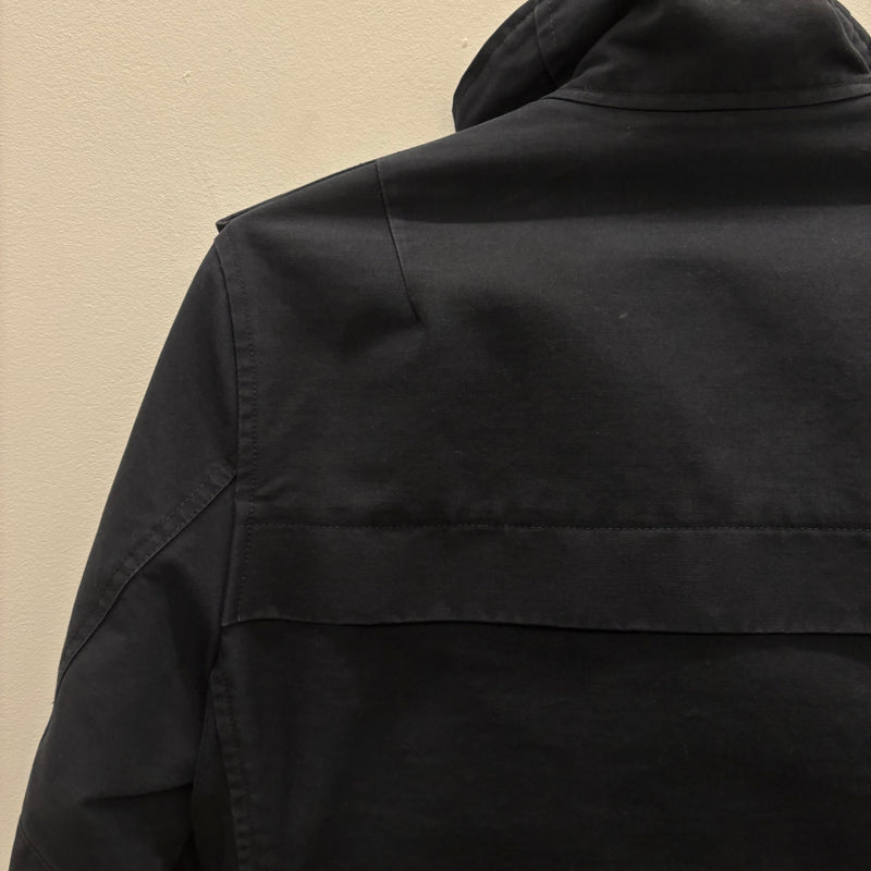 Balmain Biker Parka High Collar Jacket