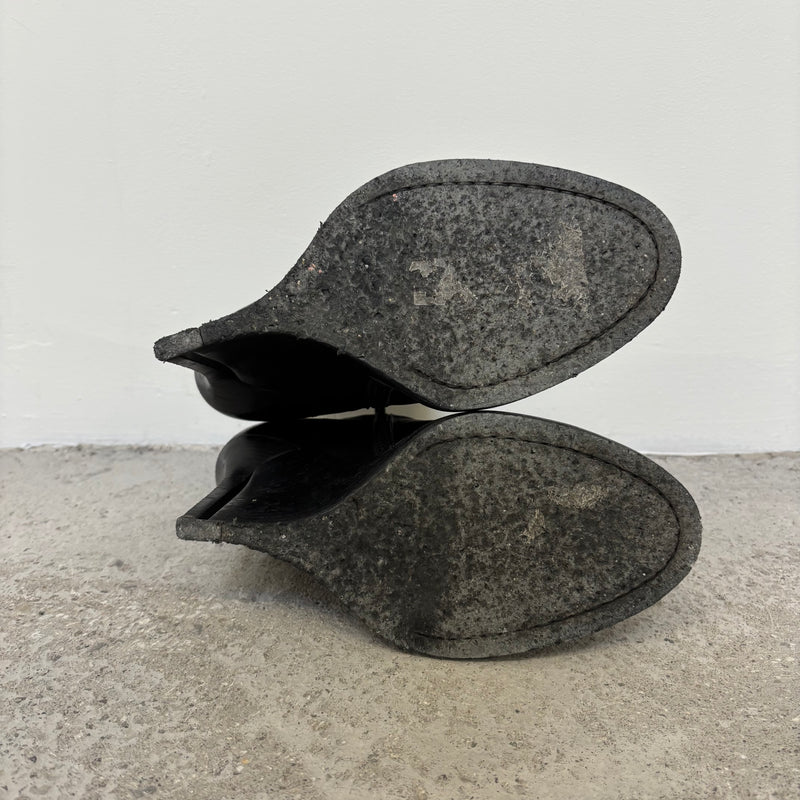 FW10 Ann Demeulemeester Stiletto Wedge Ankle Boots