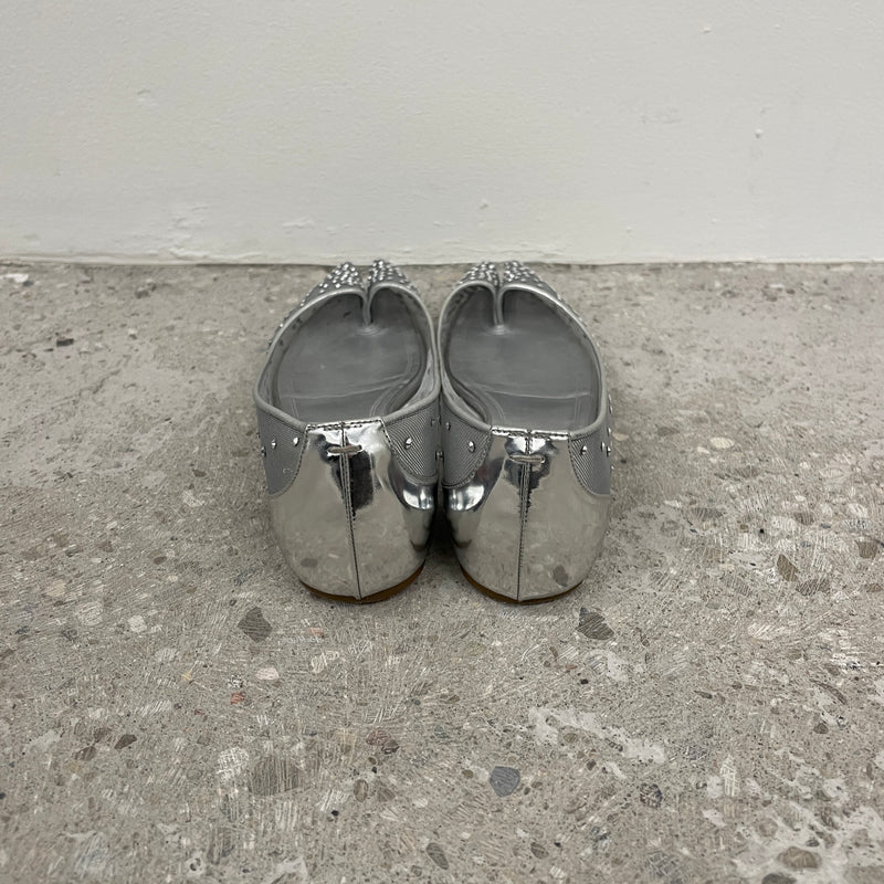 SS25 Christian Louboutin x Maison Margiela “Marlougelia Strass” Ballet Flats