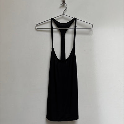 Enchantment..? Silk Leather Strap Tank Top