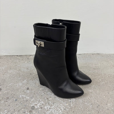 Givenchy Shark Lock Wedge Heel Boots