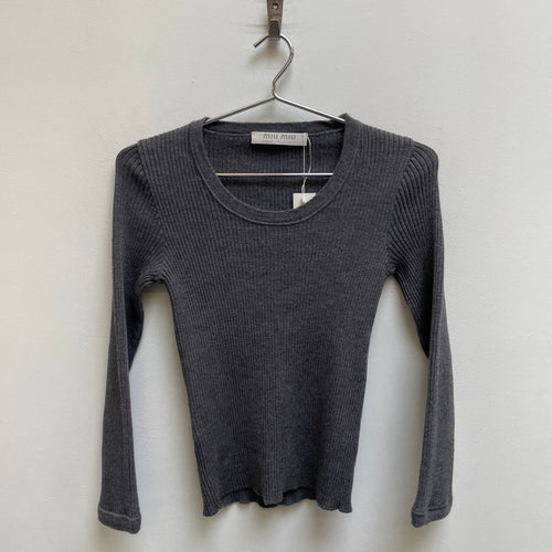 FW99 Miu Miu Rib Knit Sweater