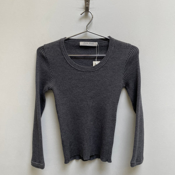 FW99 Miu Miu Rib Knit Sweater