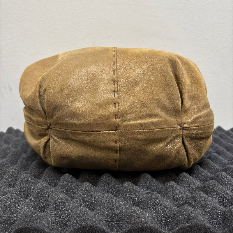 Henry Beguelin Embroidered Suede Leather Hobo Bag