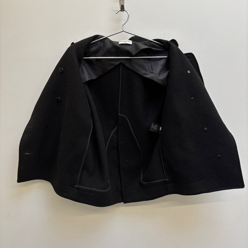 FW16 Balenciaga Metal Button Peacoat