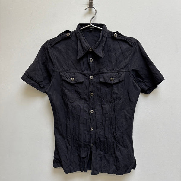 00s Shellac ‘Rest In Peace’ Back Graphic Button Up T-Shirt