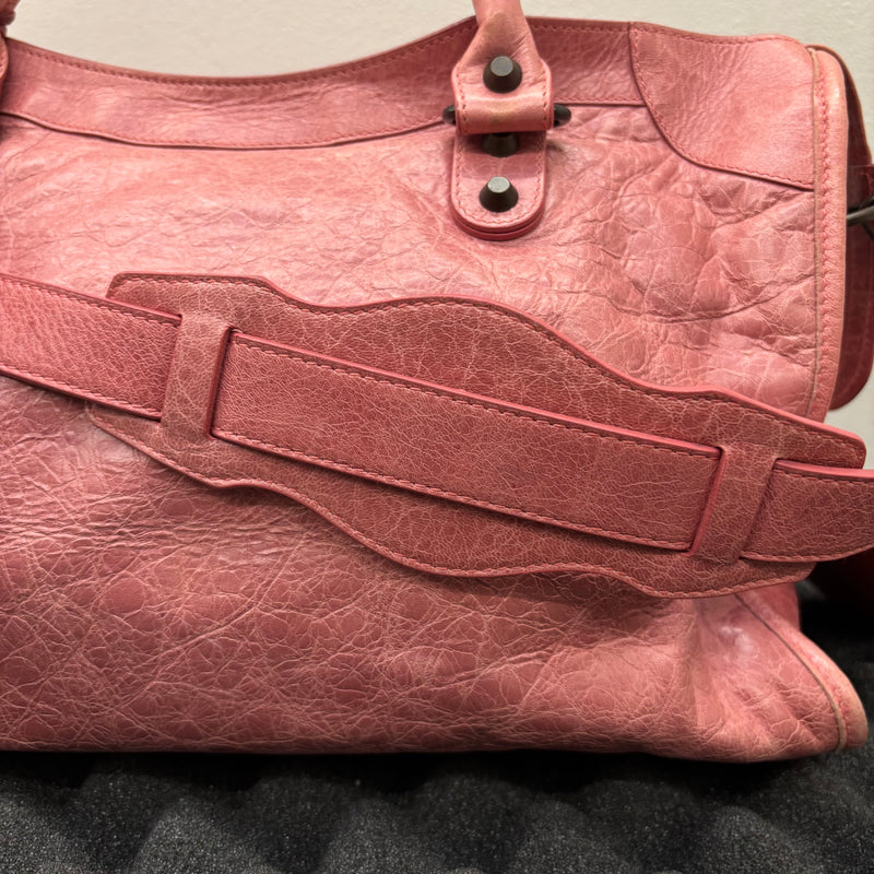 SS09 Balenciaga Pink City Leather Bag