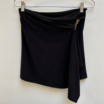 Plein Sud Mini Draped Clip Skirt