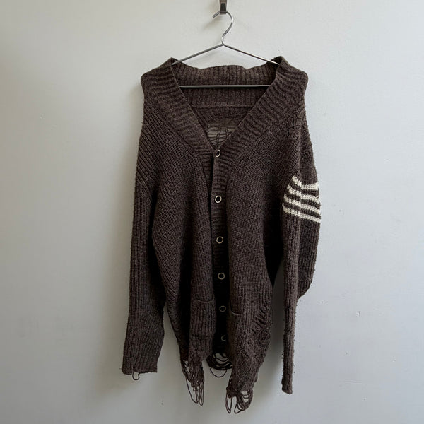Mihara Yasuhiro Wool Distressed Cardigan