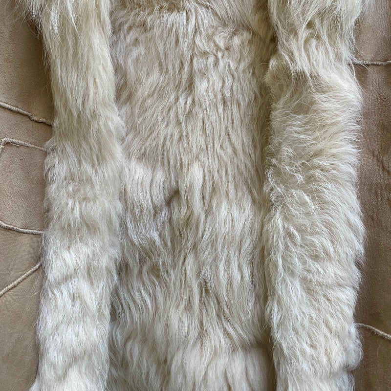 RESTIR SHEEPSKIN PATCHWORK JACKET