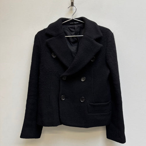 Yohji Yamamoto Noir Double Breasted Wool Knit Jacket