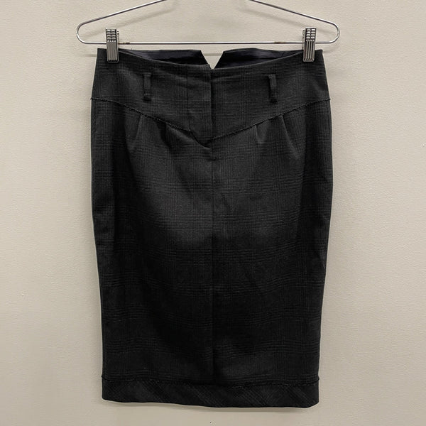 Miu Miu Plaid Mini Pencil Skirt