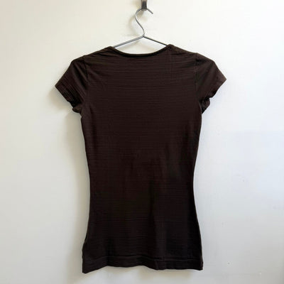 00s Dsquared Round Neck Ruffle Detailed T-shirt