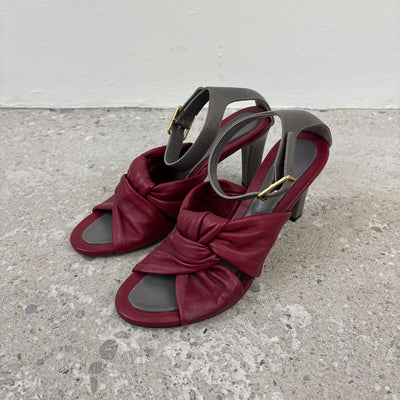 Celine Phoebe Philo Leather Sandal Heels