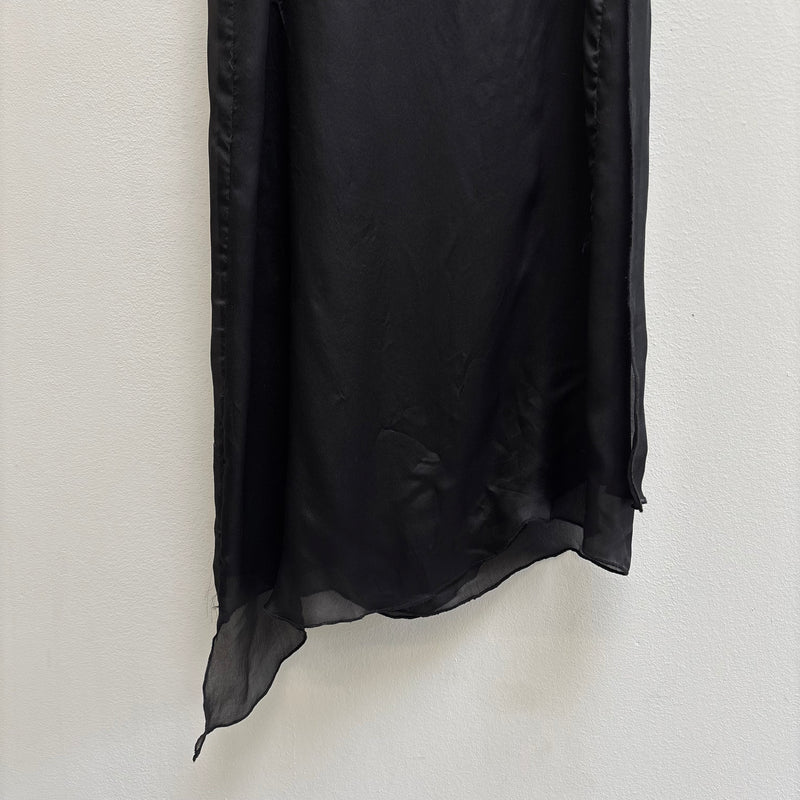 Paul Hardy Satin High Neck Slip Dress