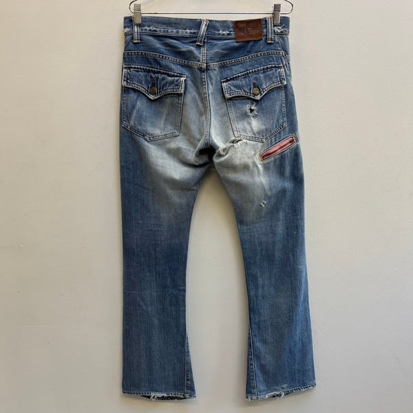 00s Hysteric Glamour Distressed Studded Jeans