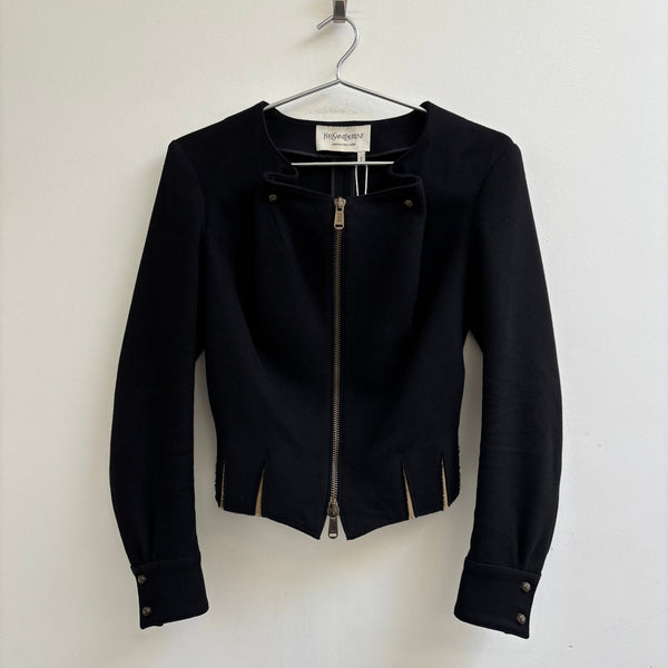FW08 Yves Saint Laurent By Stefano Pilati Cropped Wool Jacket