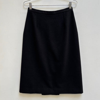 FW03 Balenciaga by Nicolas Ghesquiere Wool Pencil Skirt