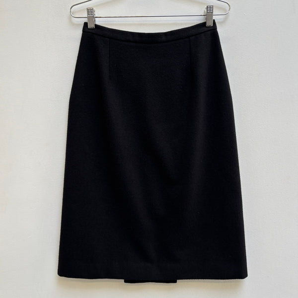 FW03 Balenciaga by Nicolas Ghesquiere Wool Pencil Skirt