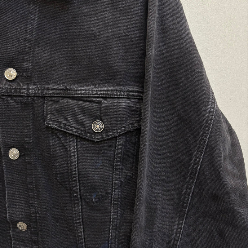 FW18 Balenciaga Trucker Paris Denim Jacket