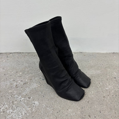 Rick Owens Larry Sock Open Toe Wedge Heels