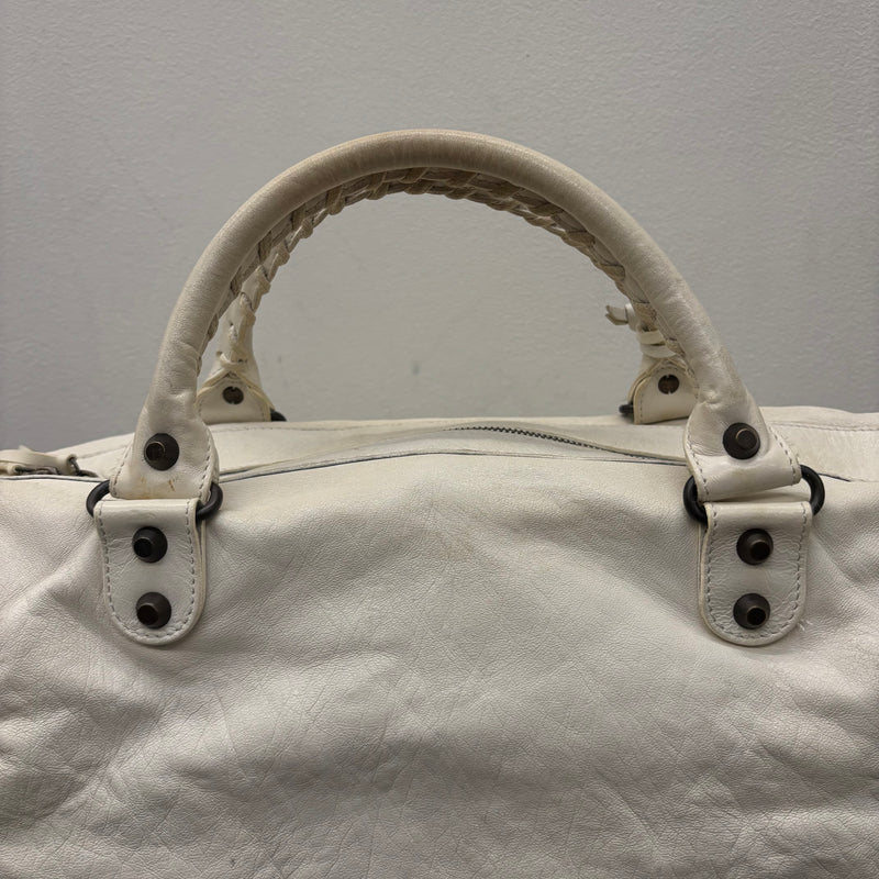 Balenciaga White Twiggy Leather Bag