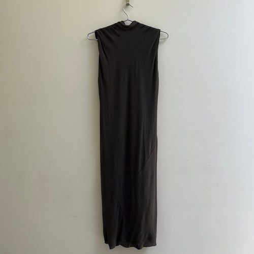 FW10 Rick Owens ’Gleam’ Draped Cowl Neck Sleeveless Dress