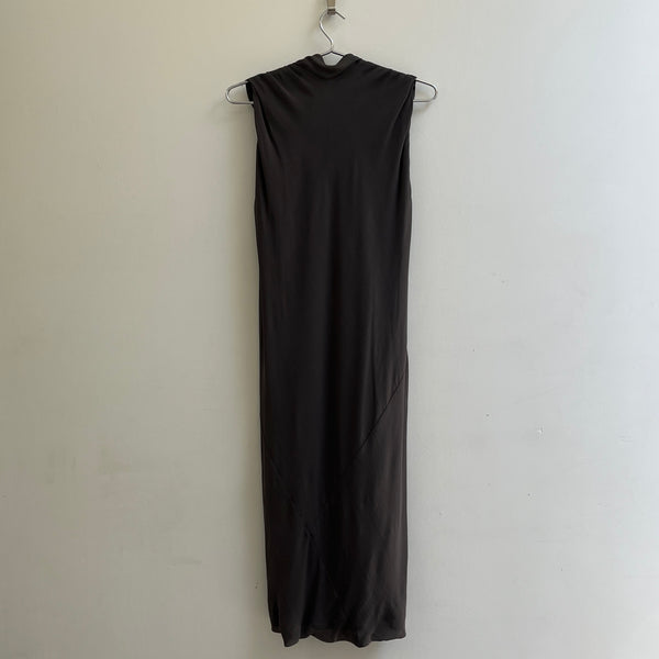 FW10 Rick Owens ’Gleam’ Draped Cowl Neck Sleeveless Dress