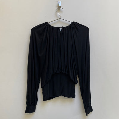 00s Hussein Chalayan Gathered Longsleeve Top