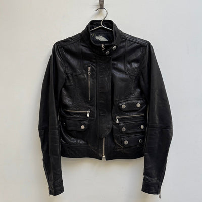 FW08 Dolce & Gabbana Cargo Pocket Leather Jacket