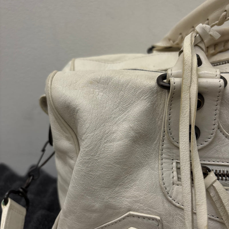 Balenciaga White Twiggy Leather Bag