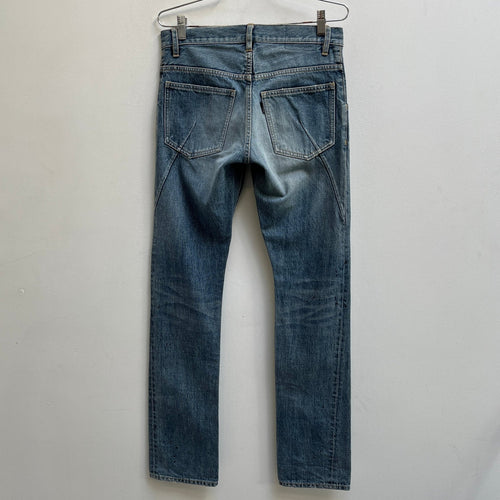 00S Attachment Paint Splatter Straight Cut Jeans