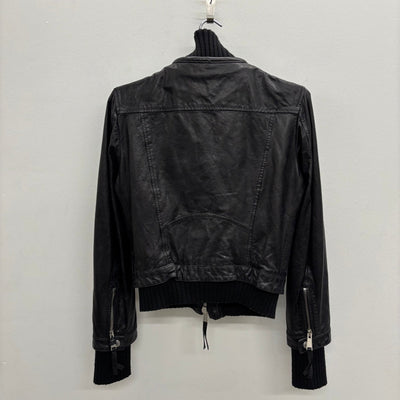 FW12 Dsquared2 Layered Lamb Leather Jacket