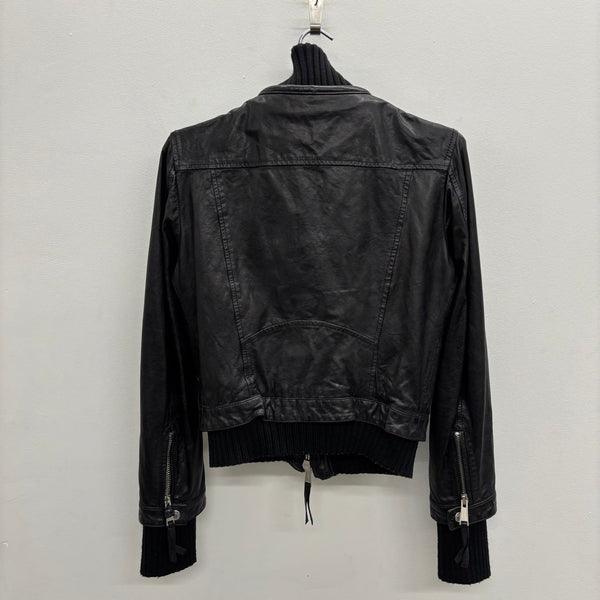 FW12 Dsquared2 Layered Lamb Leather Jacket